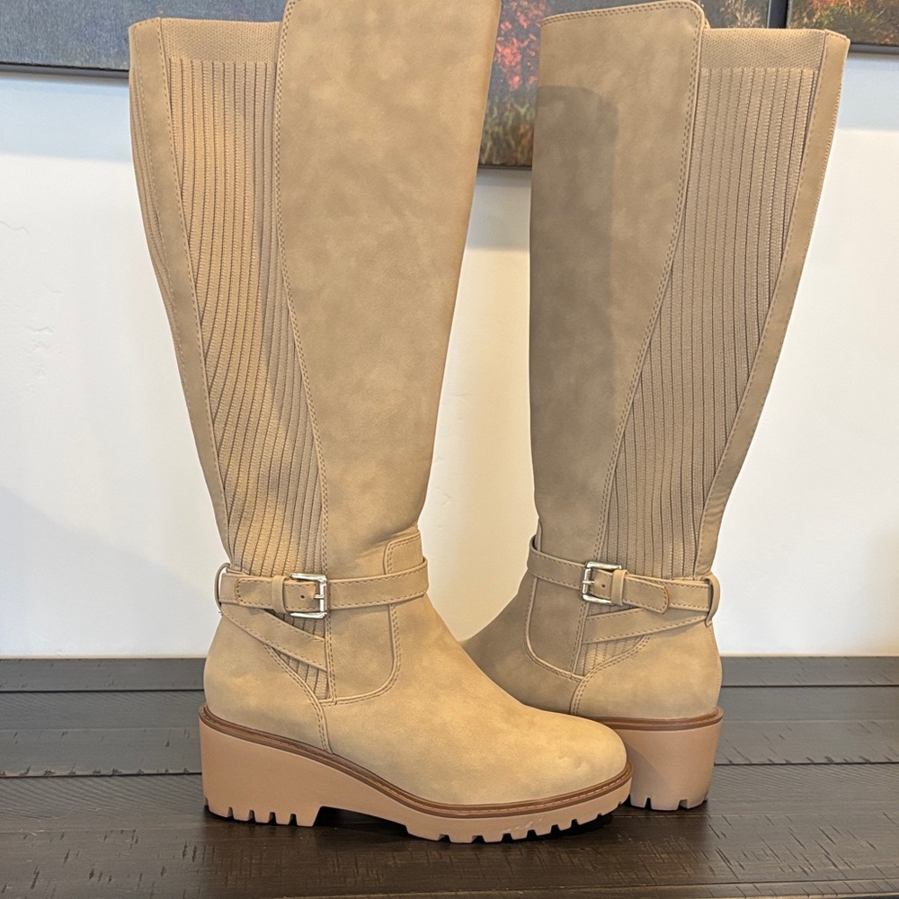 Soda Tan Knee High Boots
